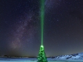 la luz de la navidad